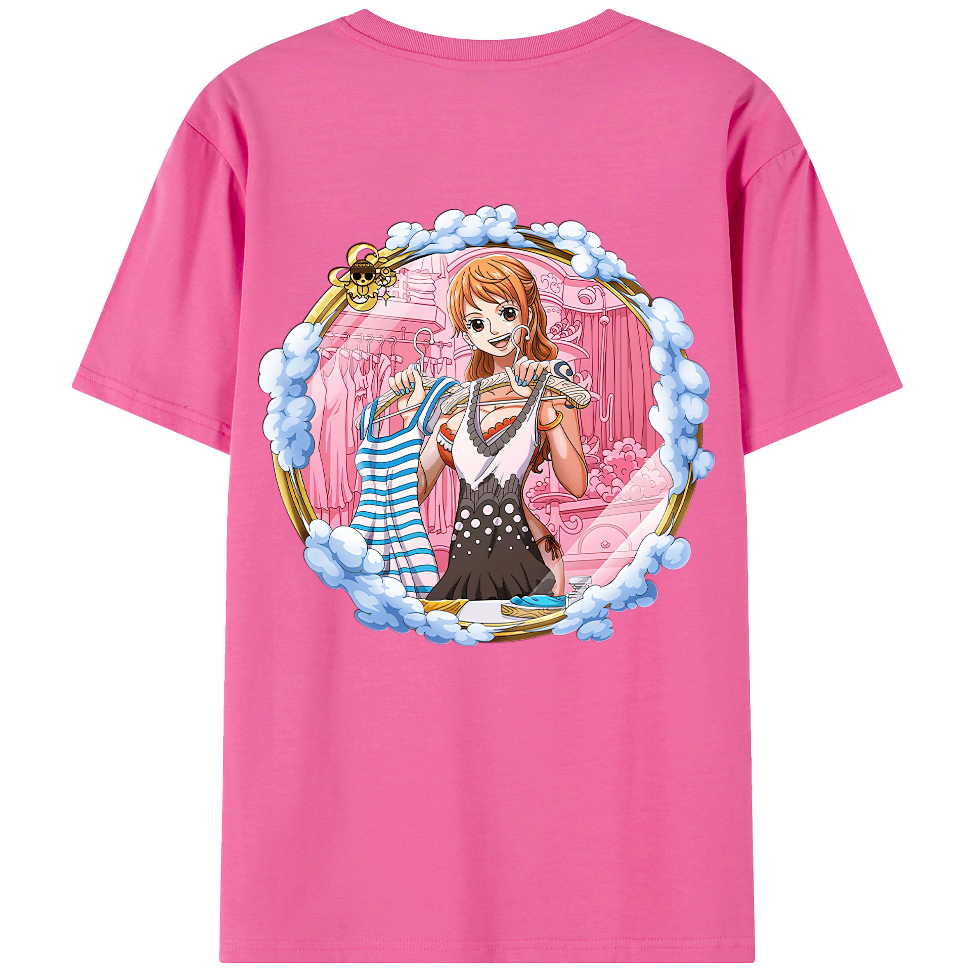 （画像用） ワンピース ナミ ONE PIECE Nami レディース半袖Tシャツ(バックプリント)